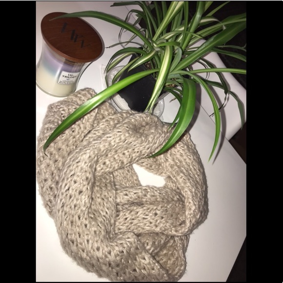 Tan Infinity Scarf - Picture 3 of 3